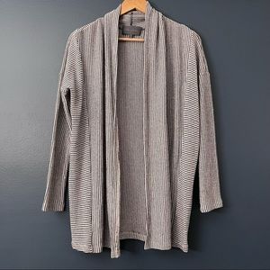 Sunday in Brooklyn striped knit open cardigan shawl collar size XS